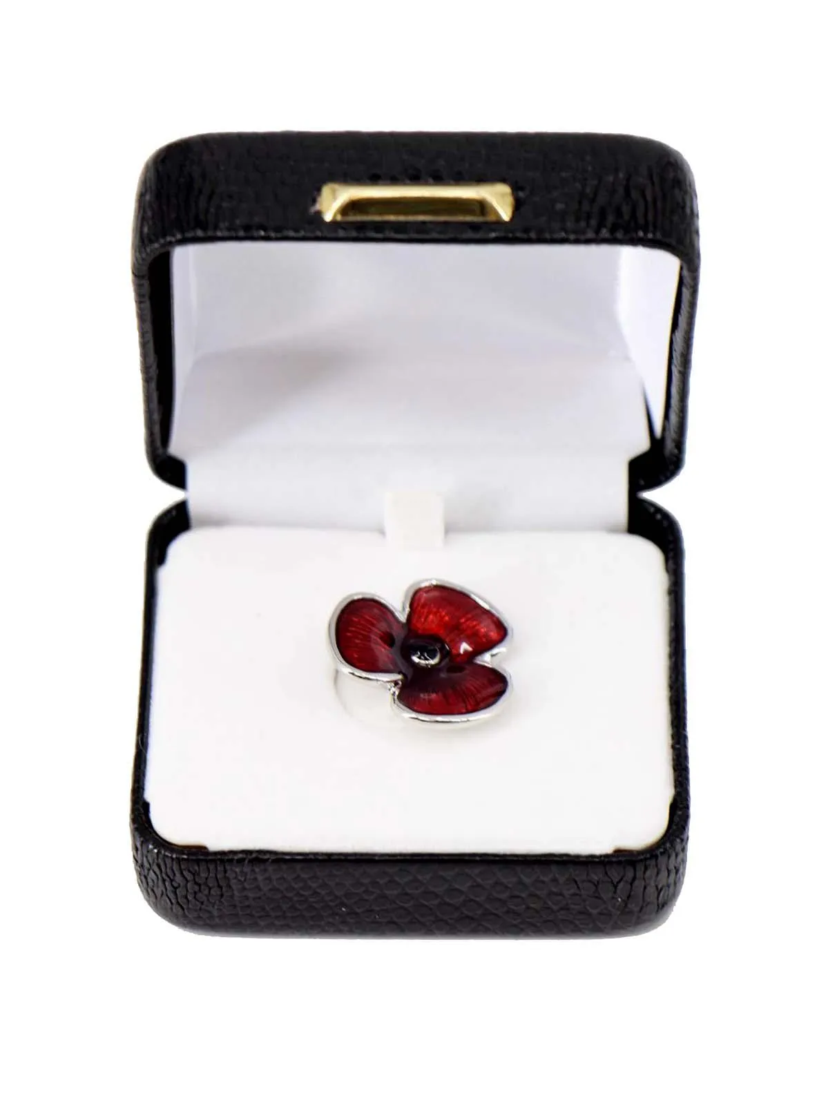 1940s Vintage Style Enamel Poppy Lapel Pin