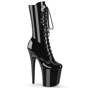 8 Inch Heel FLAMINGO-1054 Black Patent