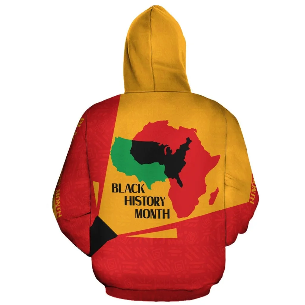 African American Black History Month All-over Hoodie and Joggers Set