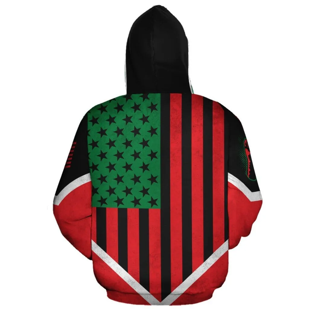 African American Flag 2 All-over Hoodie and Joggers Set