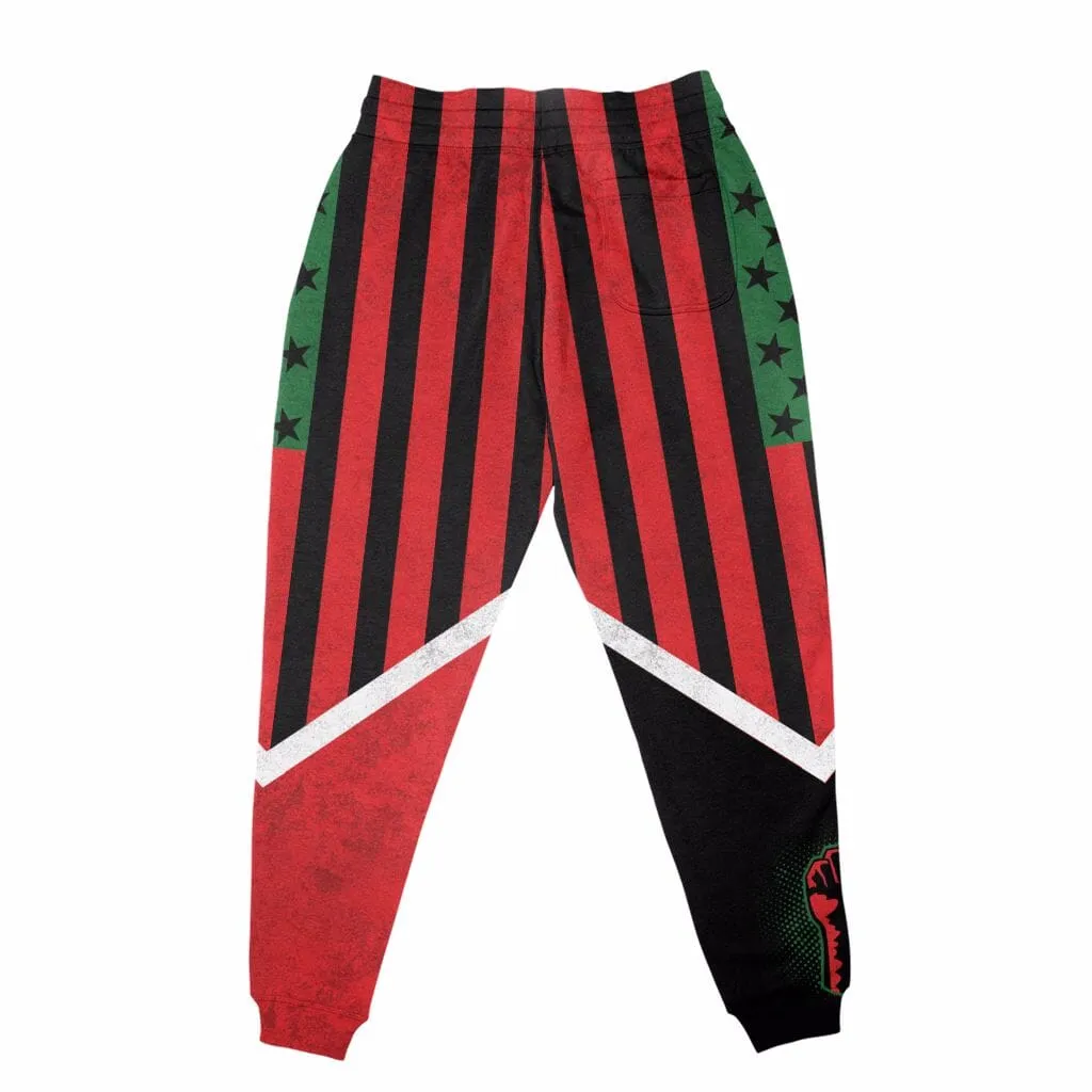 African American Flag 2 All-over Hoodie and Joggers Set