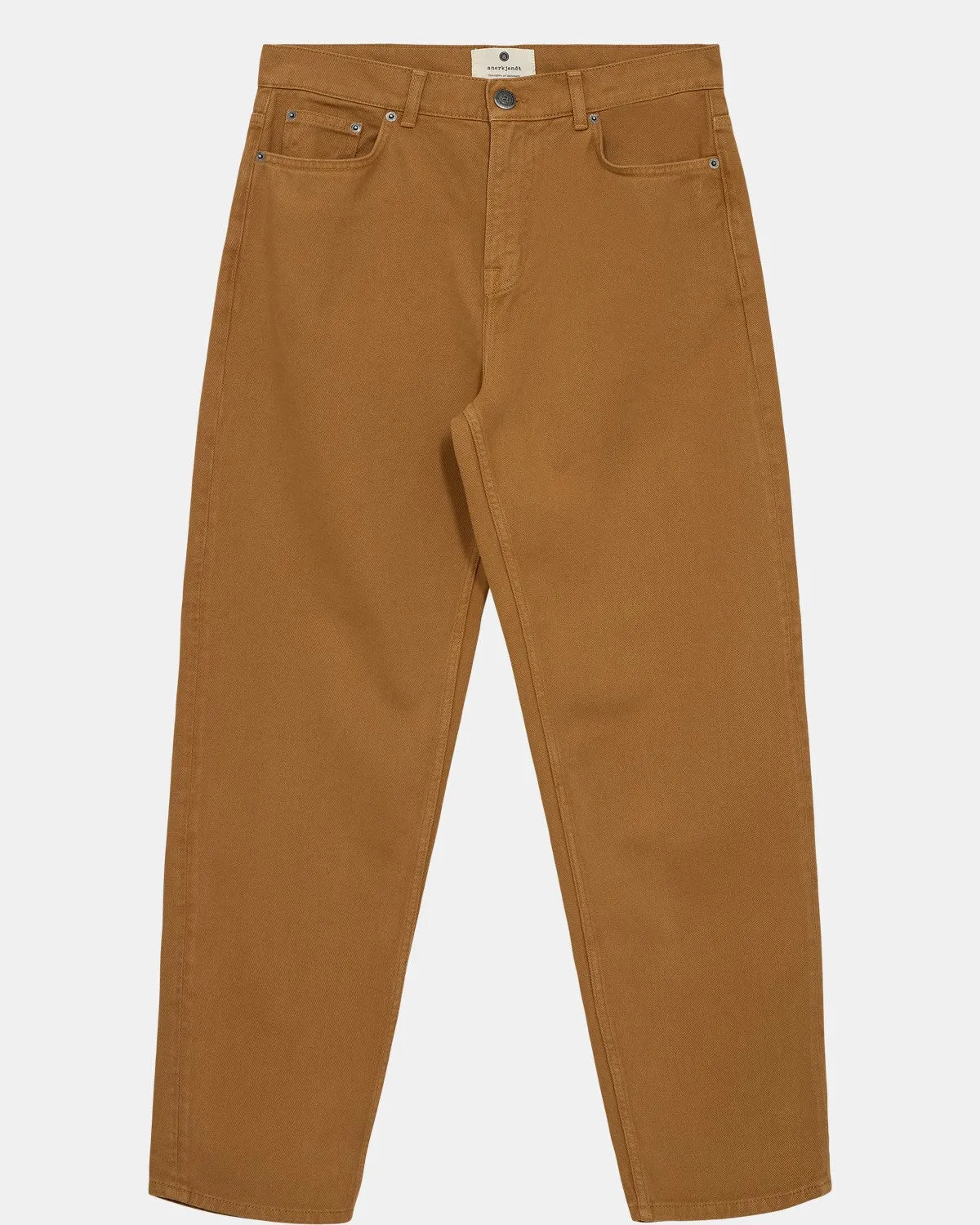 AKJANIC GARMENT DYED PANTS - Wood thrush