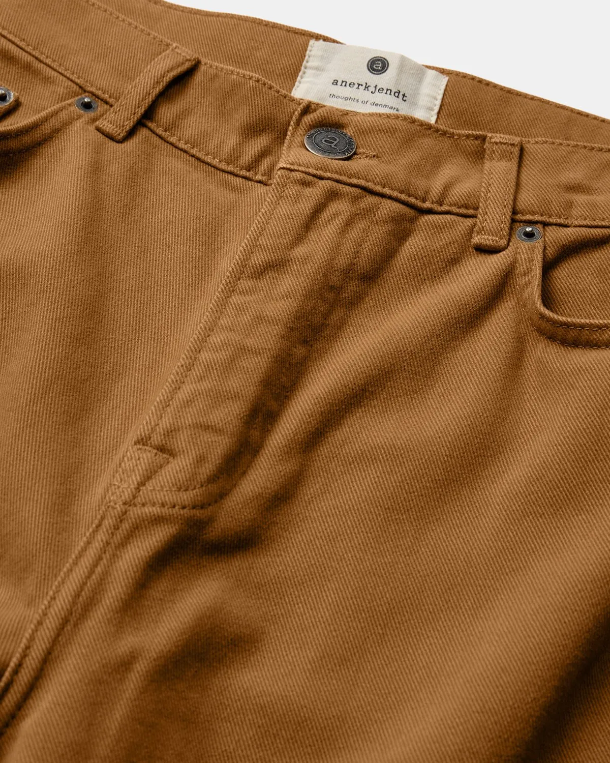 AKJANIC GARMENT DYED PANTS - Wood thrush