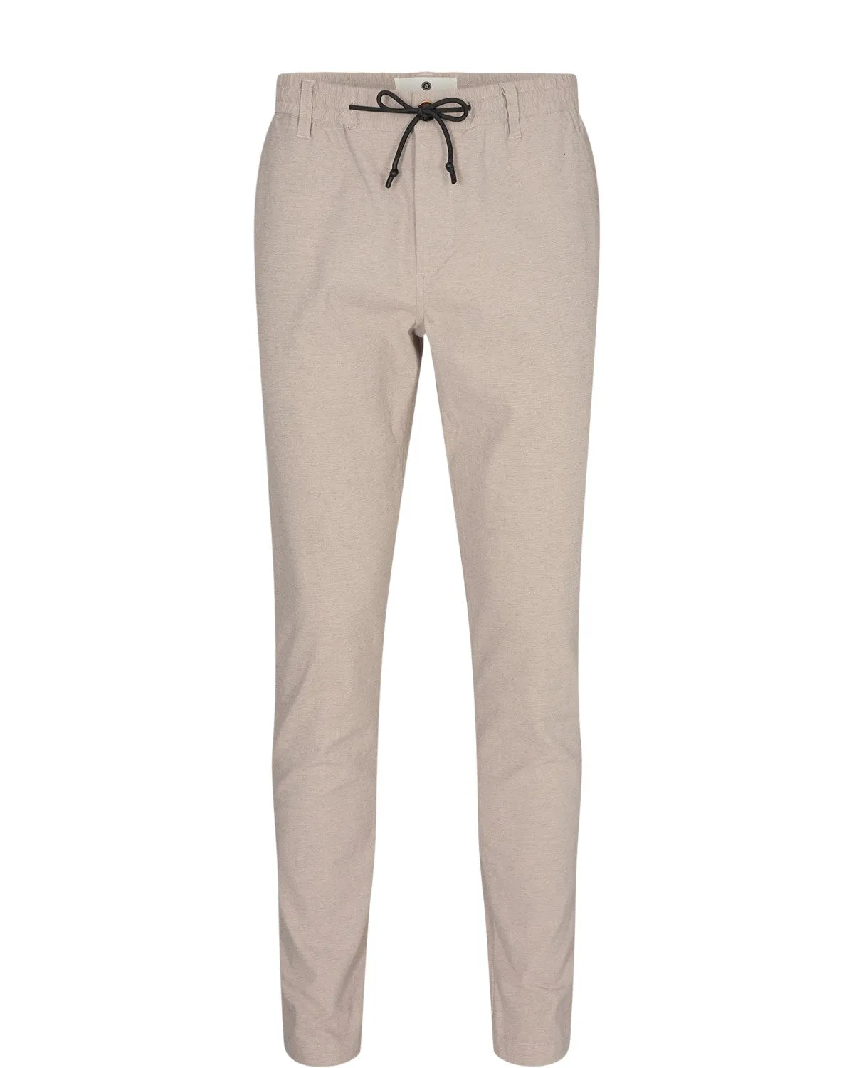 AKJENS ELASTIC WAIST PANTS - Light grey mel