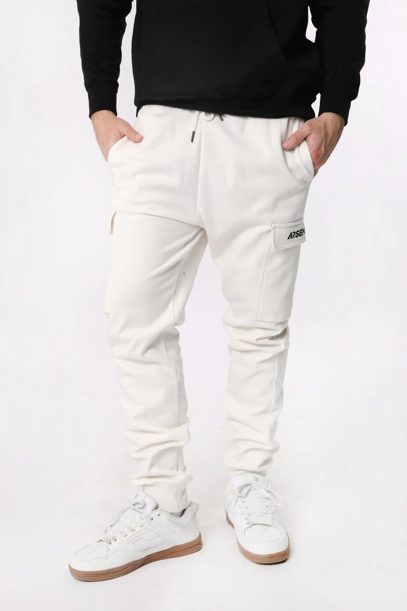 Arsenic Mens Fleece Cargo Jogger