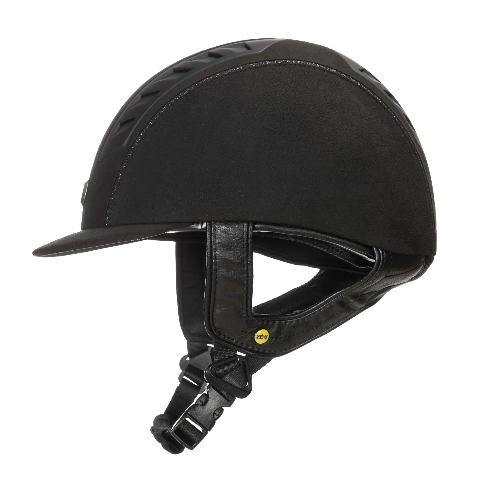 BACK ON TRACK TRAUMA VOID EQ3 MICROMOCCA RIDING HELMET - BLACK