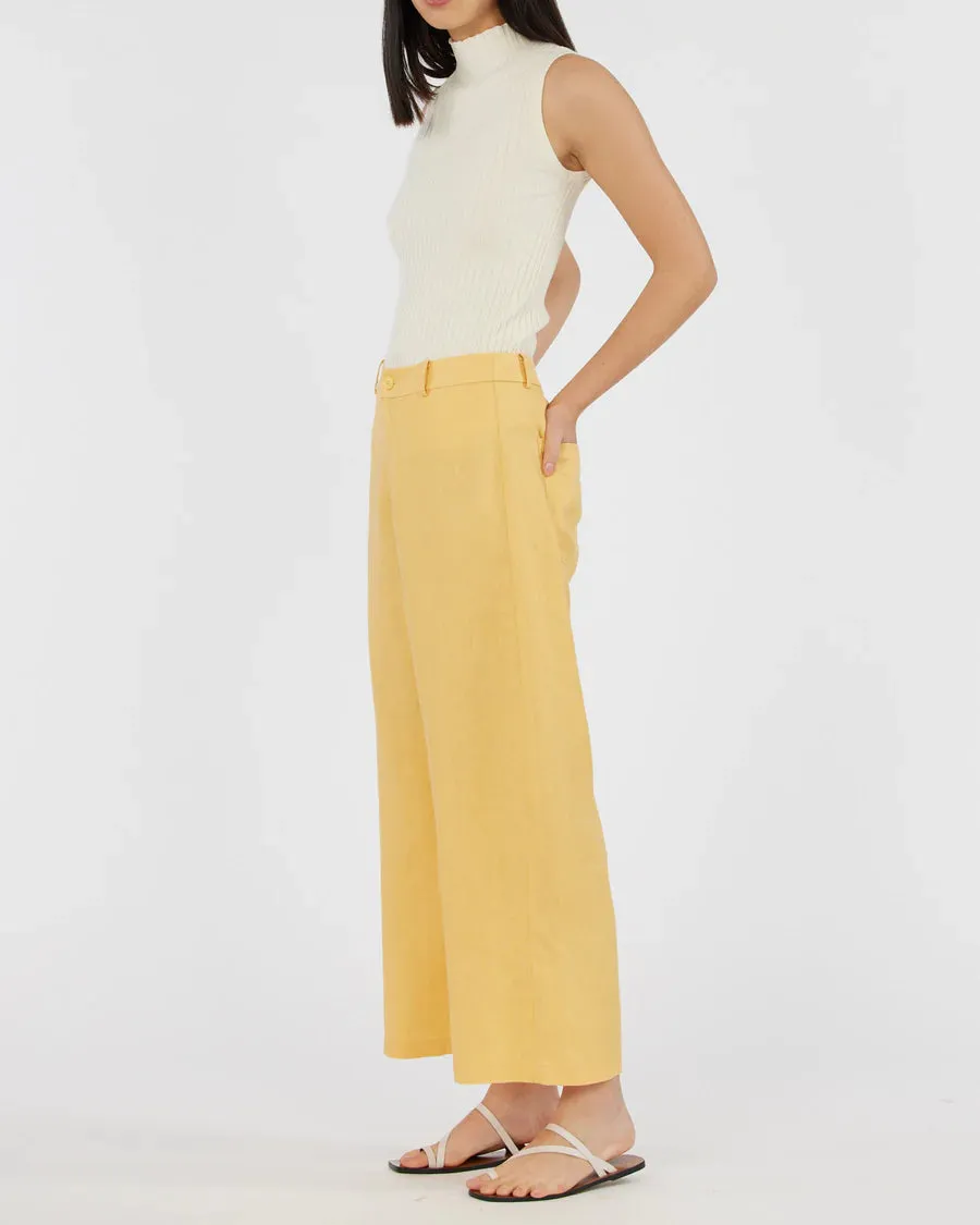 Barossa Linen Pant (Buttercup)