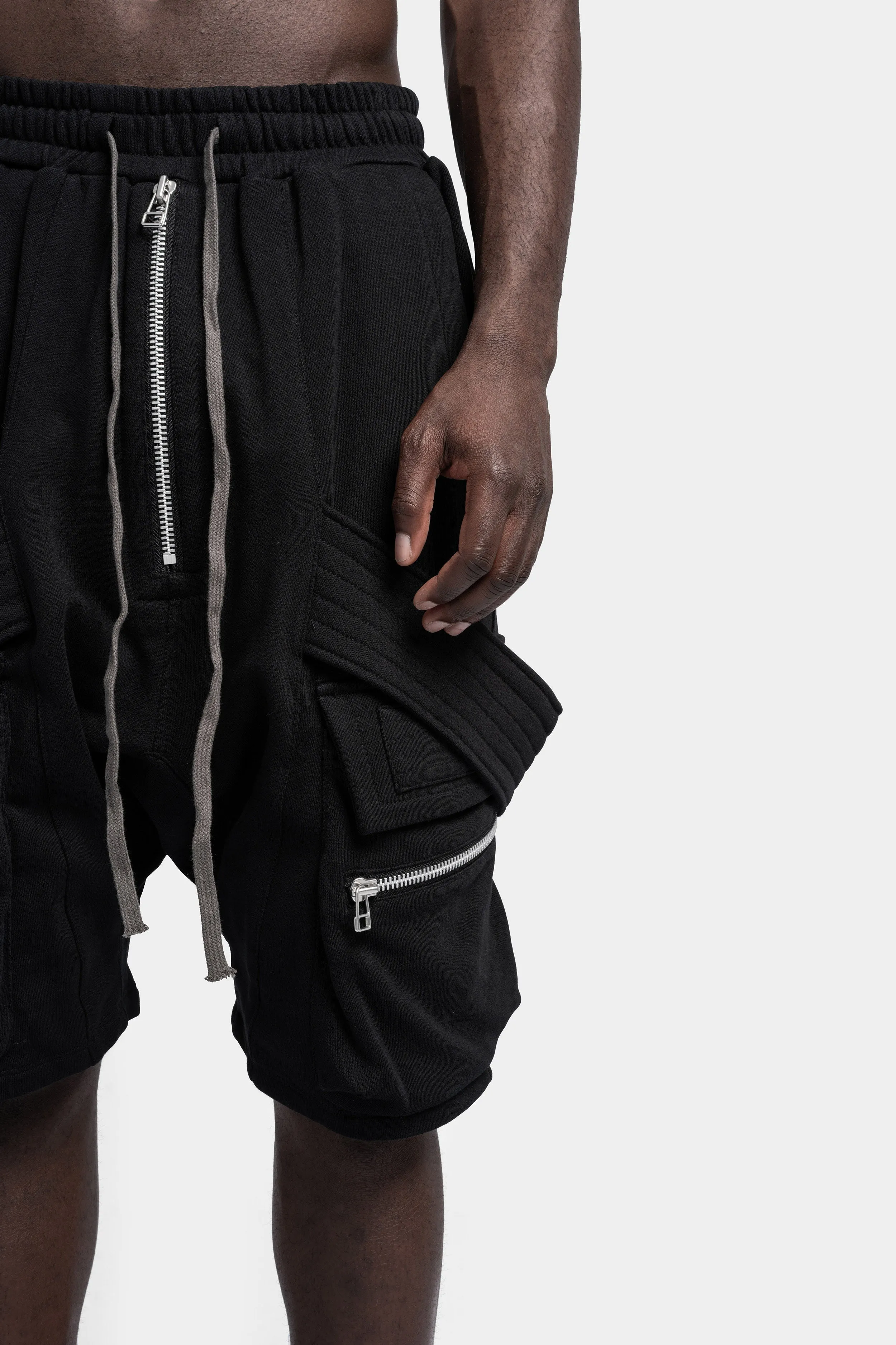 Belt Cargo Sweat Sarouel Shorts