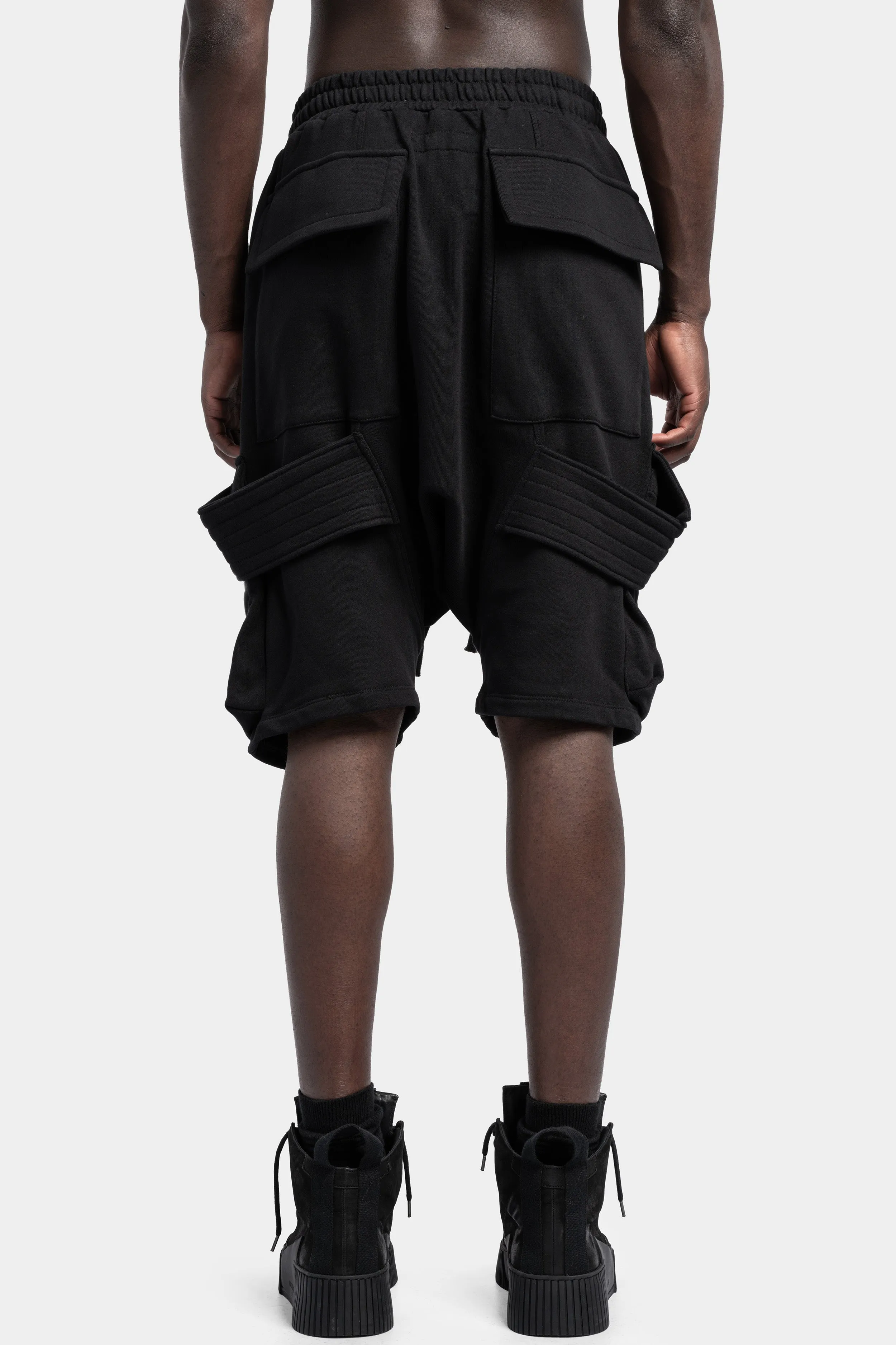 Belt Cargo Sweat Sarouel Shorts