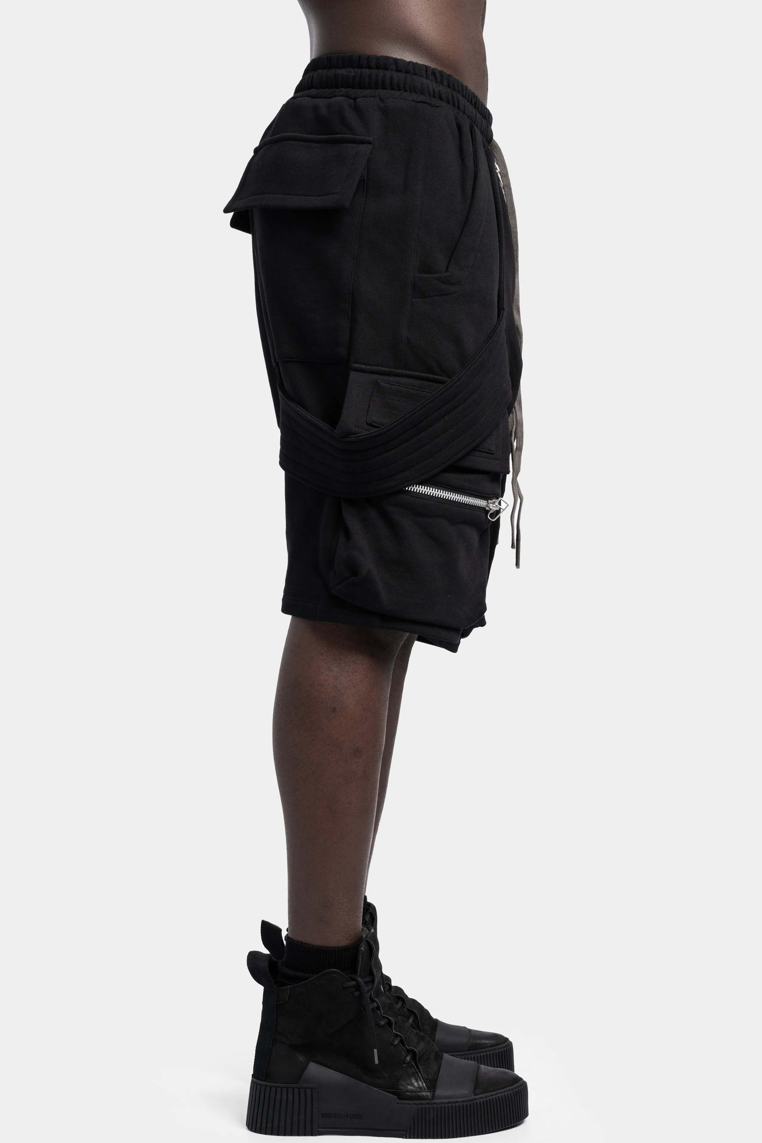 Belt Cargo Sweat Sarouel Shorts