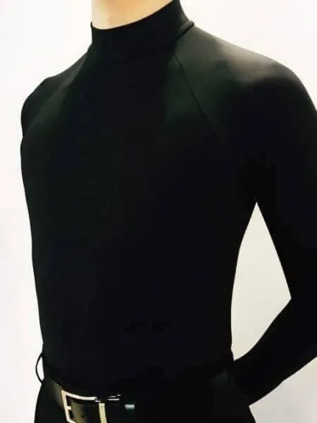 Black Turtleneck Latin Shirt