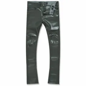 Boys Jordan Craig Stacked Thriller Pants (Olive) JRF1139B