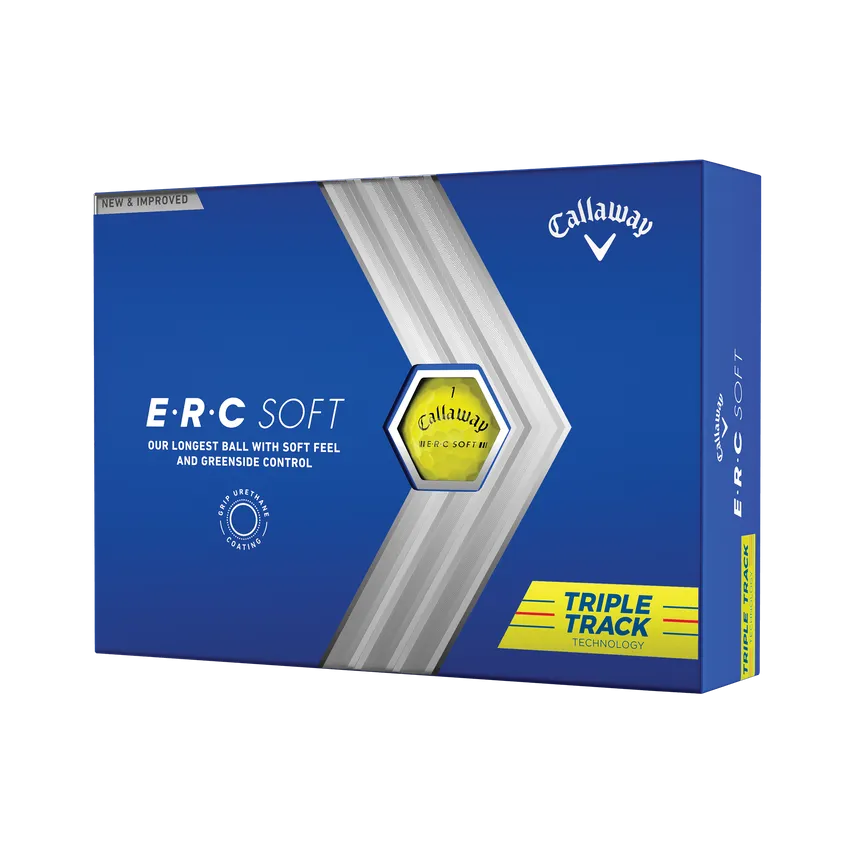 Callaway ERC Soft Triple Track Yellow Golf Balls 12 Pack 23