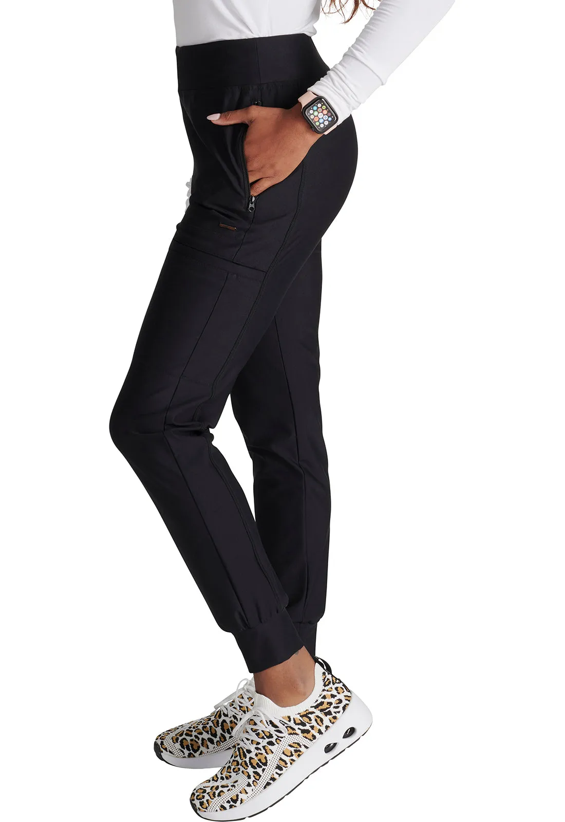 Cherokee Form CK092 Women's Mid-Rise Jogger Scrub Pant - TALL