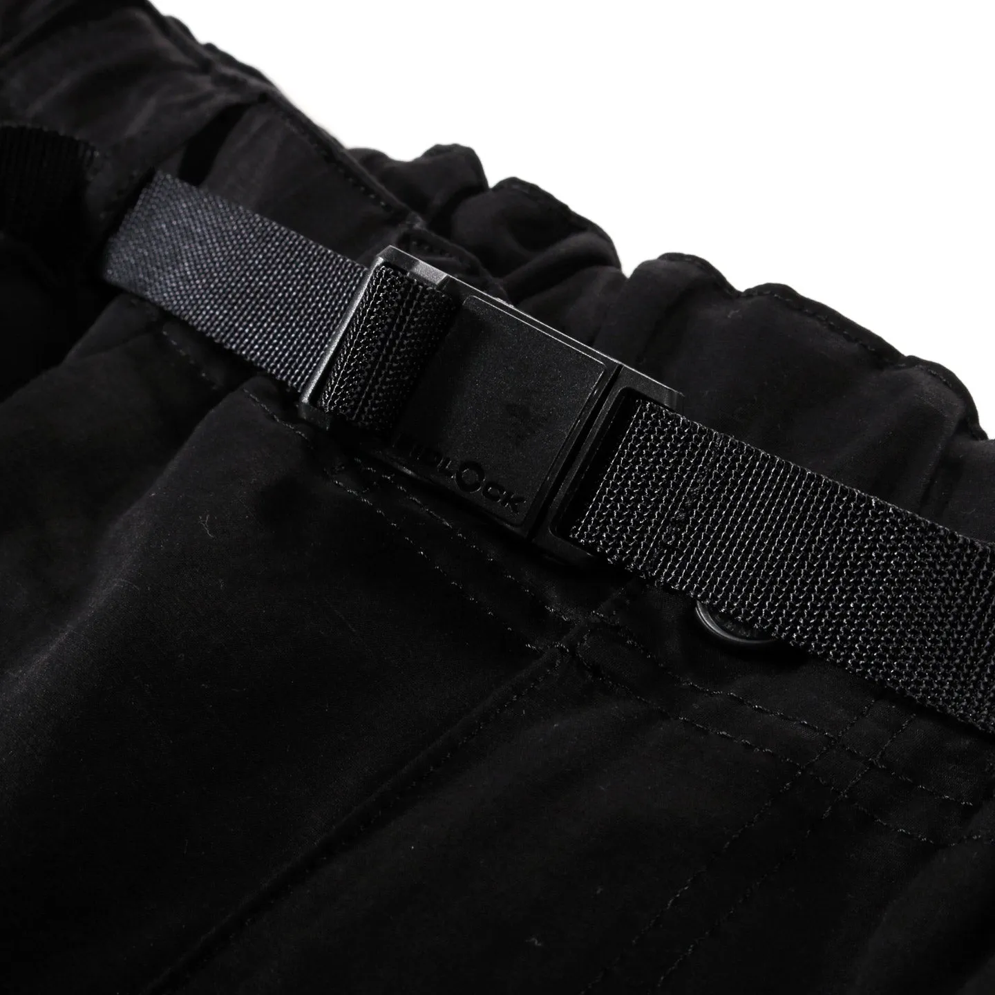 COMME DES GARCONS HOMME P027 BELTED LINEN PANT BLACK