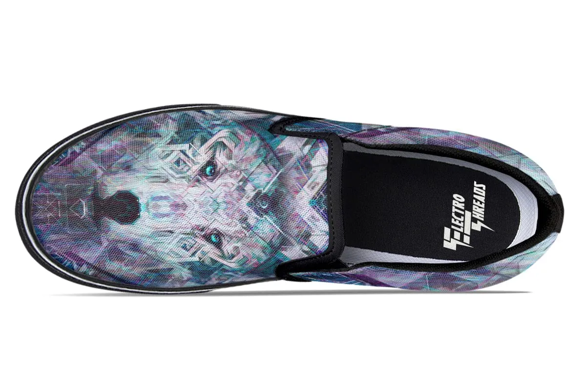 Crystal Wolf Slip on Shoes