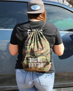 Dirt Roads Fleece Cinch Bag - Camo