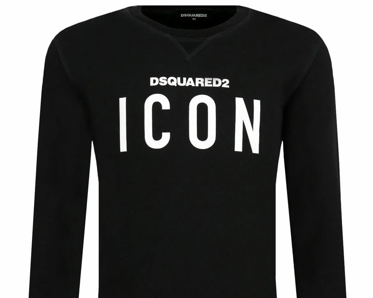 Dsquared2 Junior's D2S248U Icon Crew Neck Sweatshirt Black