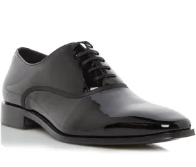 Dune Swan Mens Formal Plain Toe Patent Oxford Shoe