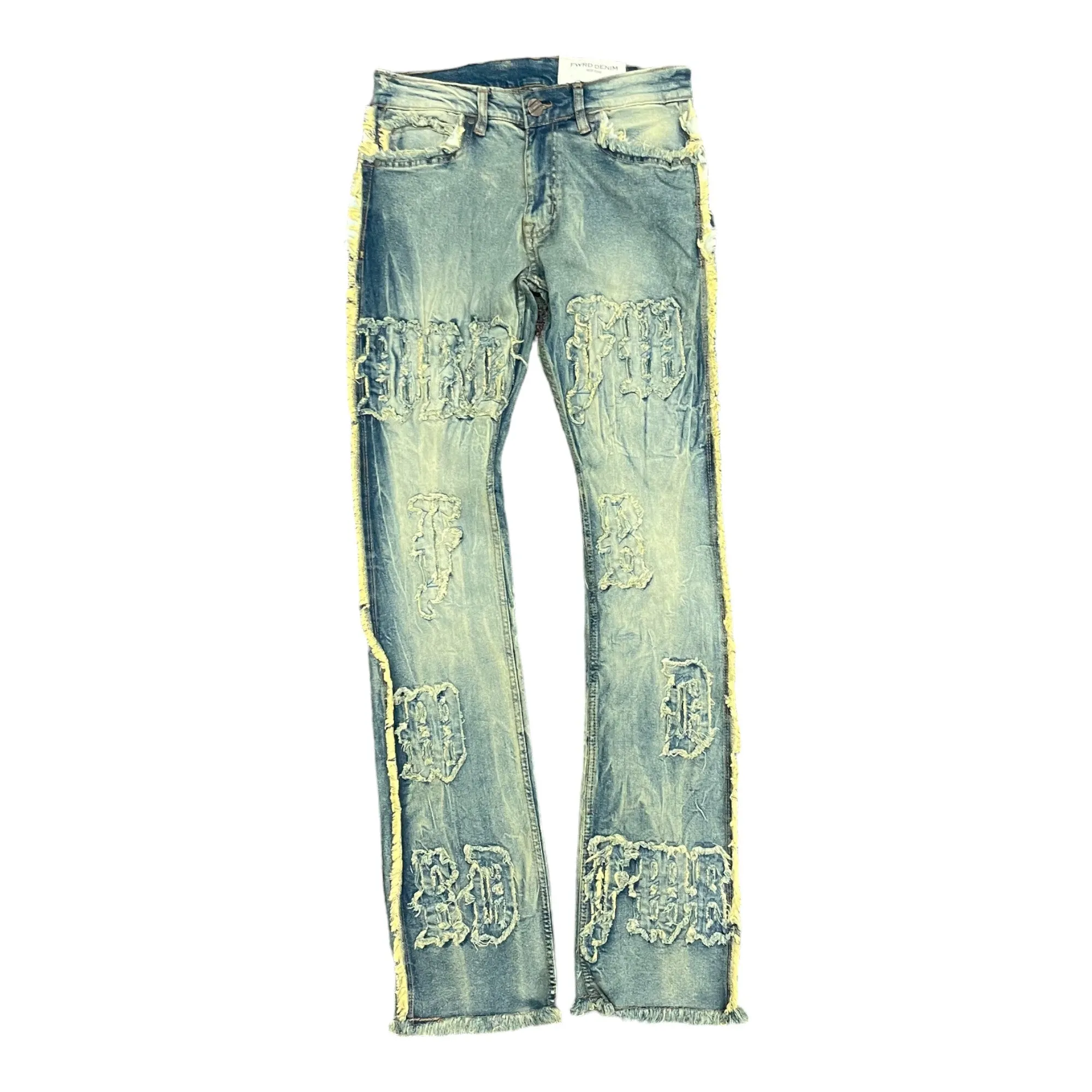 FWD: Patch Stacked Jeans 330106