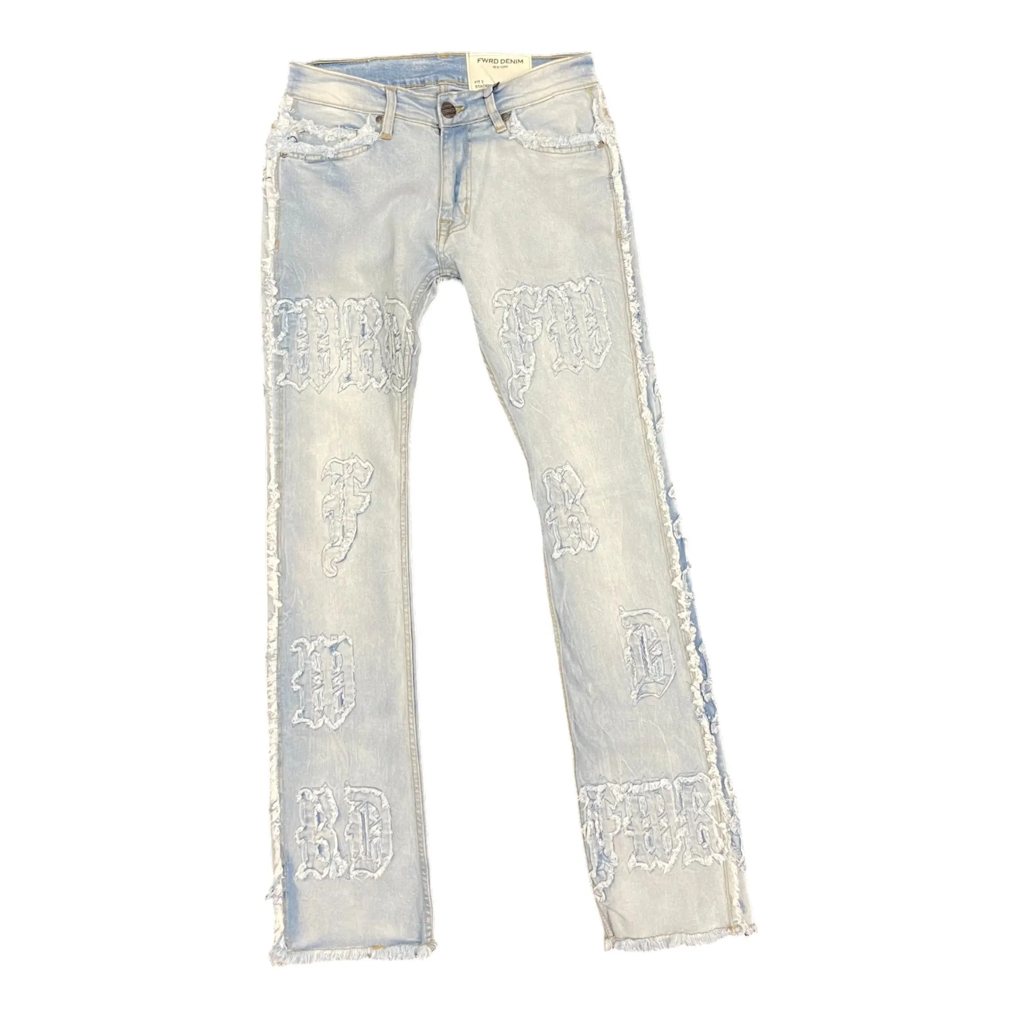 FWD: Patch Stacked Jeans 330106