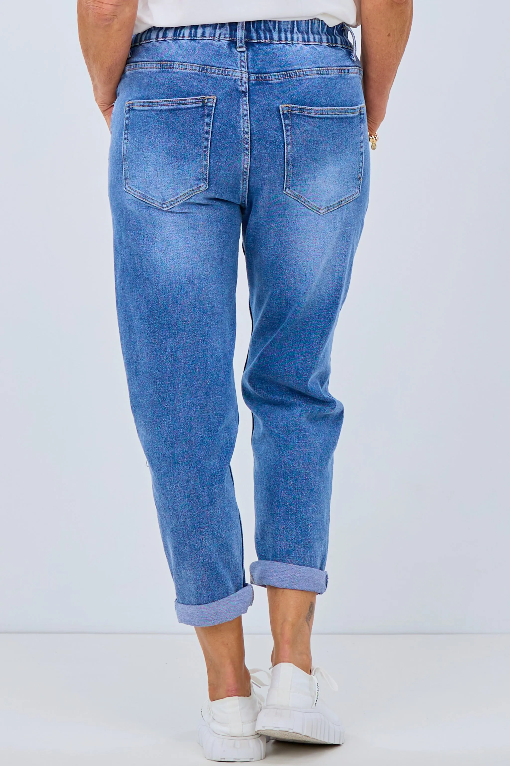 High Waist Jeans, denim