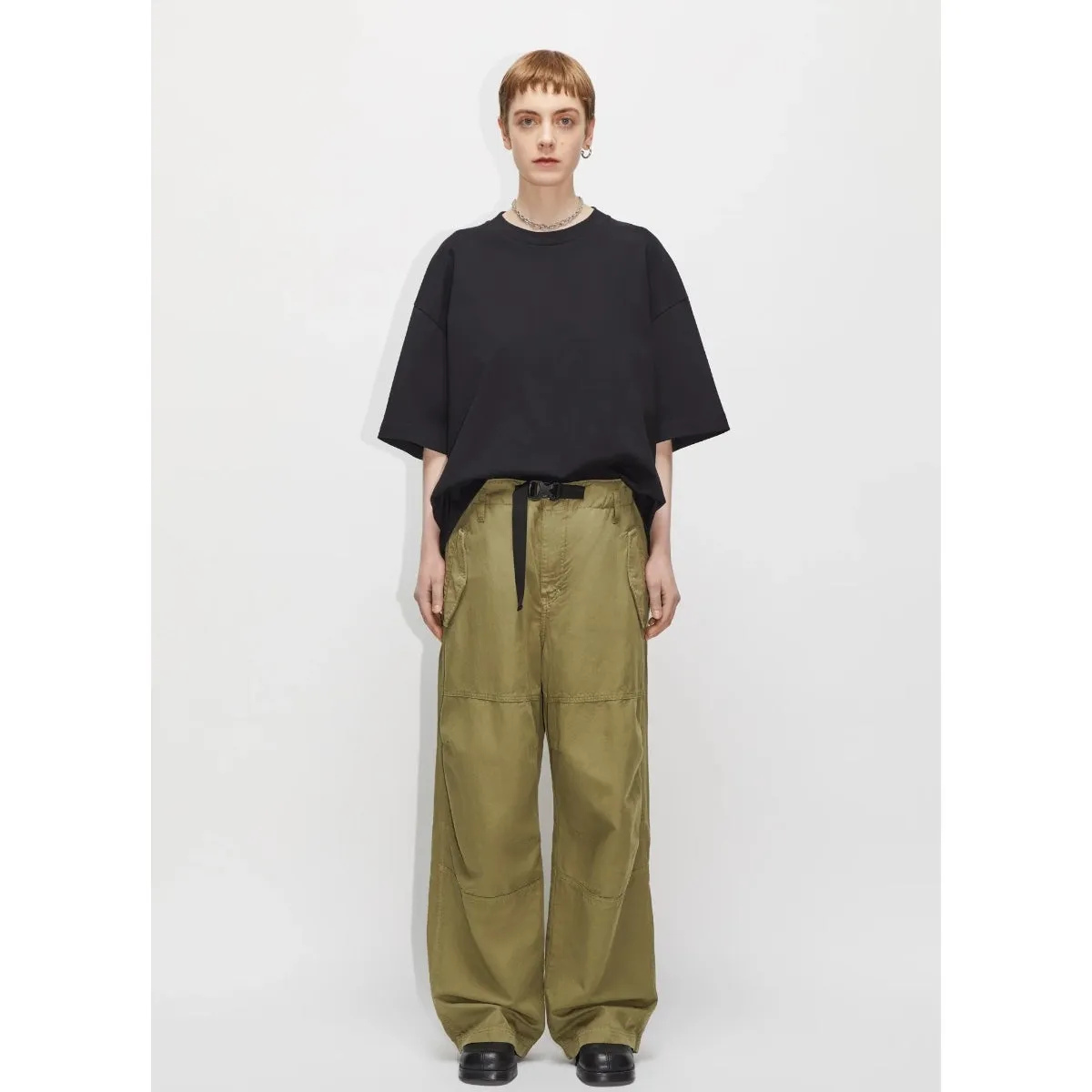 Hope Gloom Cargo Trousers pale green