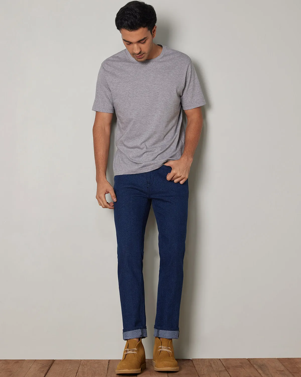 Indigo Plush Stretch Jeans