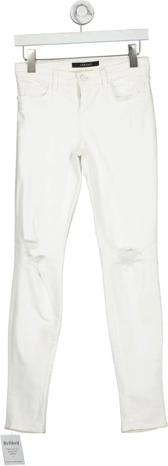 J Brand White Super Skinny Jeans W26