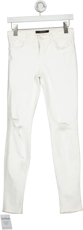 J Brand White Super Skinny Jeans W26