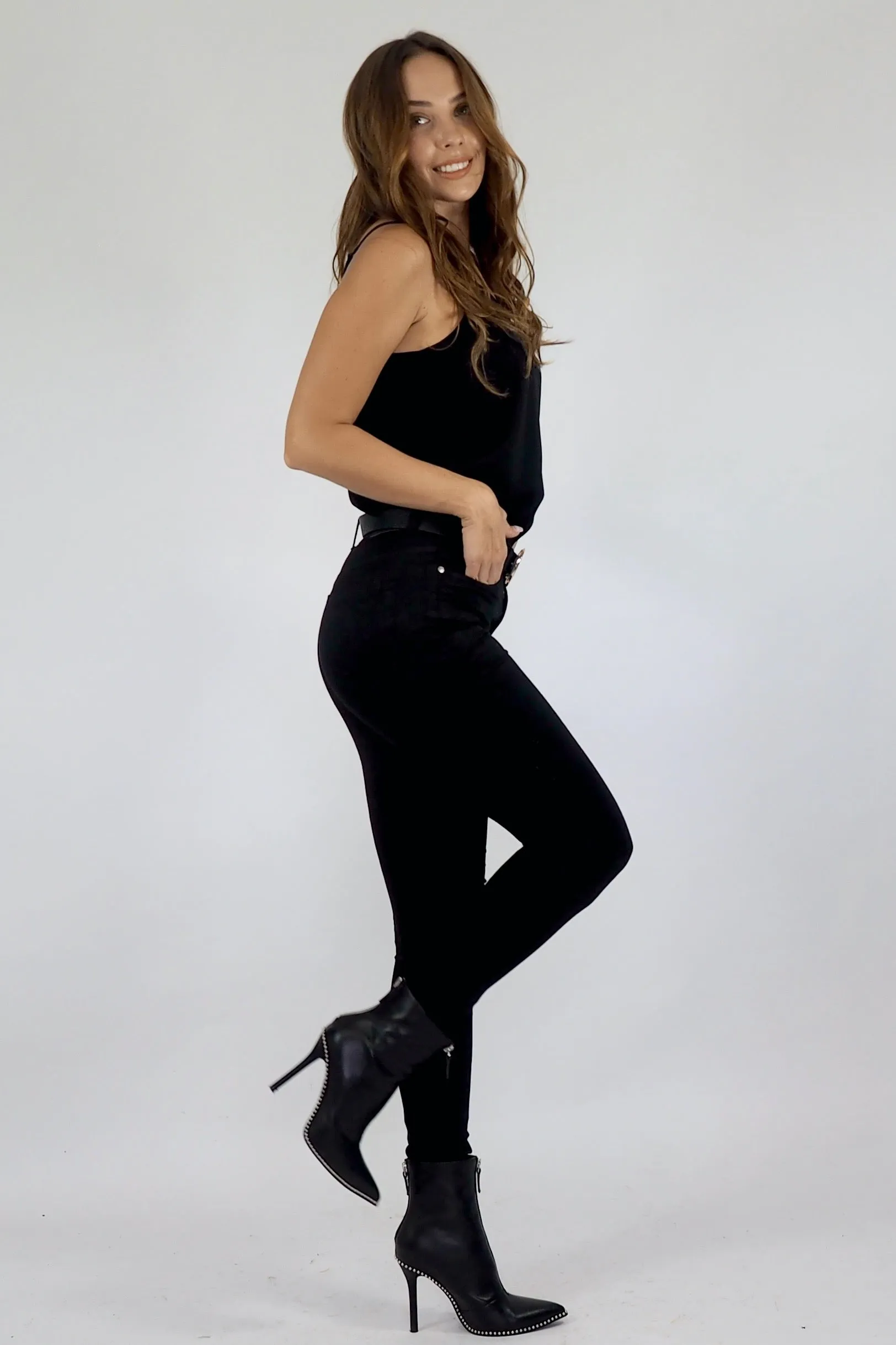 Jet Black Jeans - Size 7-16