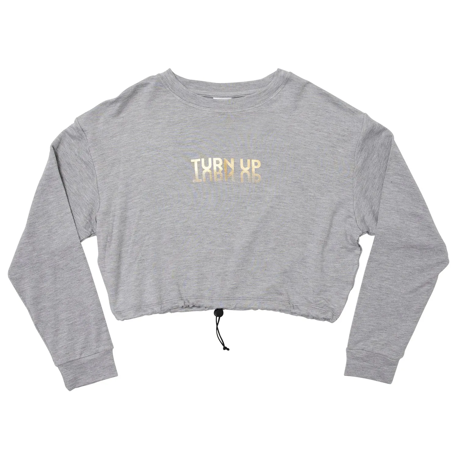 Justice: Drawstring Dance Pullover in Grey