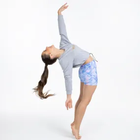 Justice: Drawstring Dance Pullover in Grey