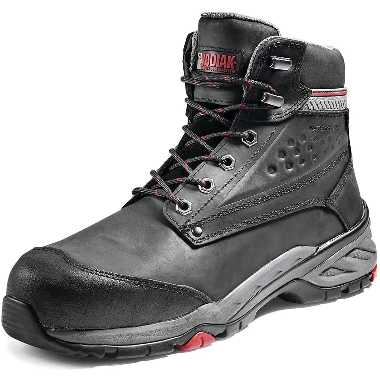 Kodiak Men's Crusade 6" Comp Toe WP Hiker Safety Work Boot -Black- K4NKBK