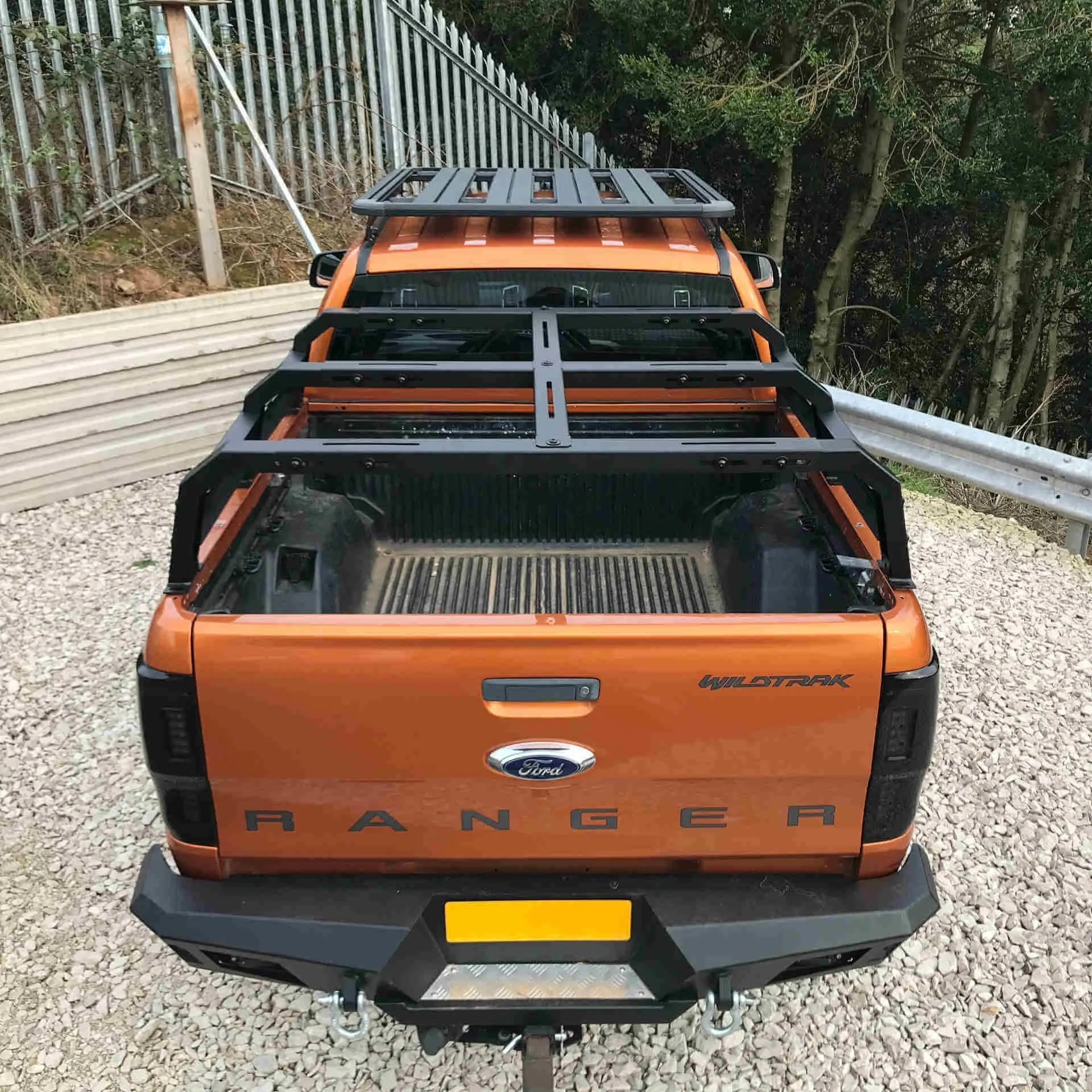 Low Height Adjustable Load Bed Roof Top Tent Cargo Rack for Ford Ranger 98-05