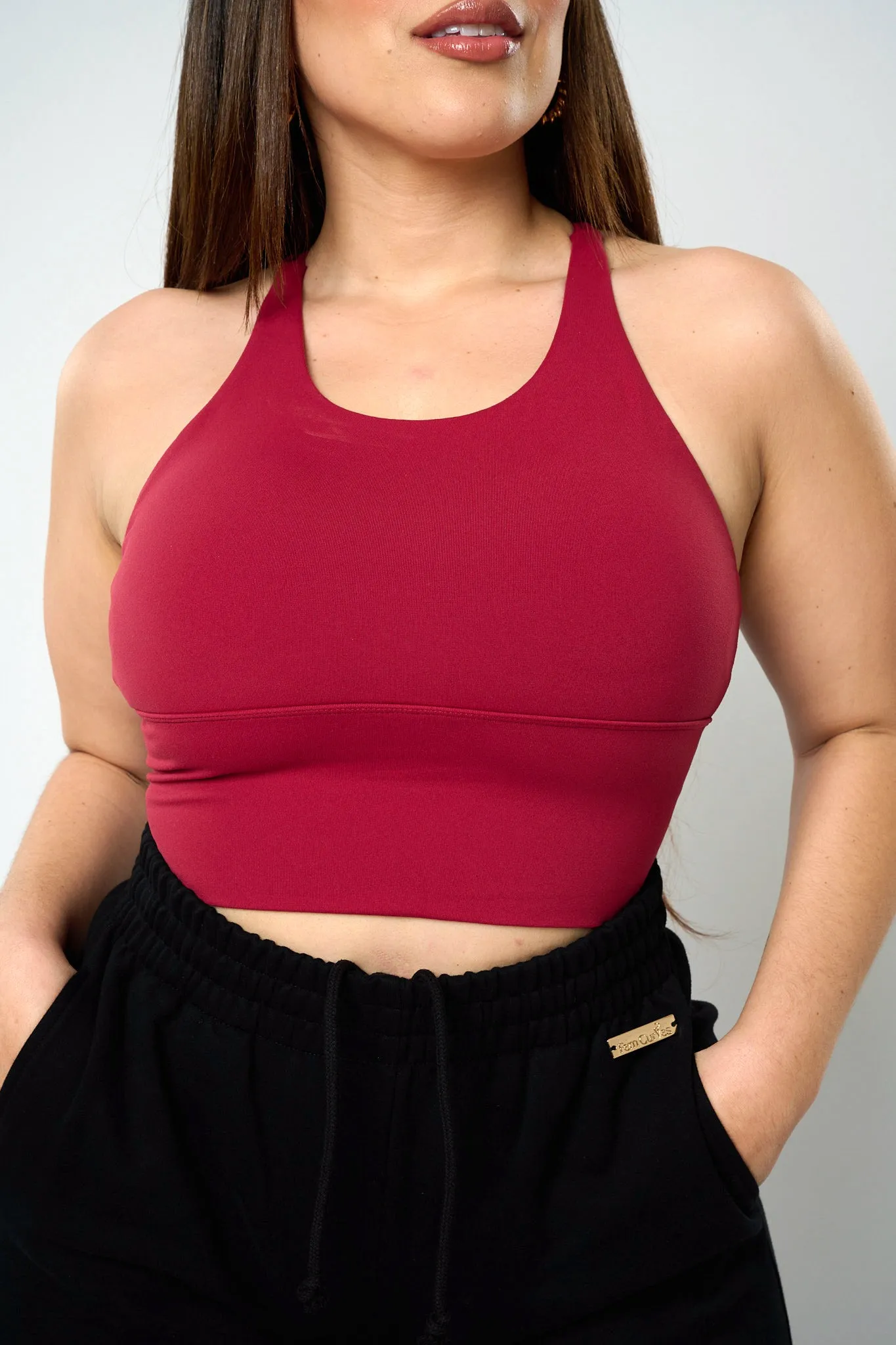 Oneida Bra Top - Dark Red