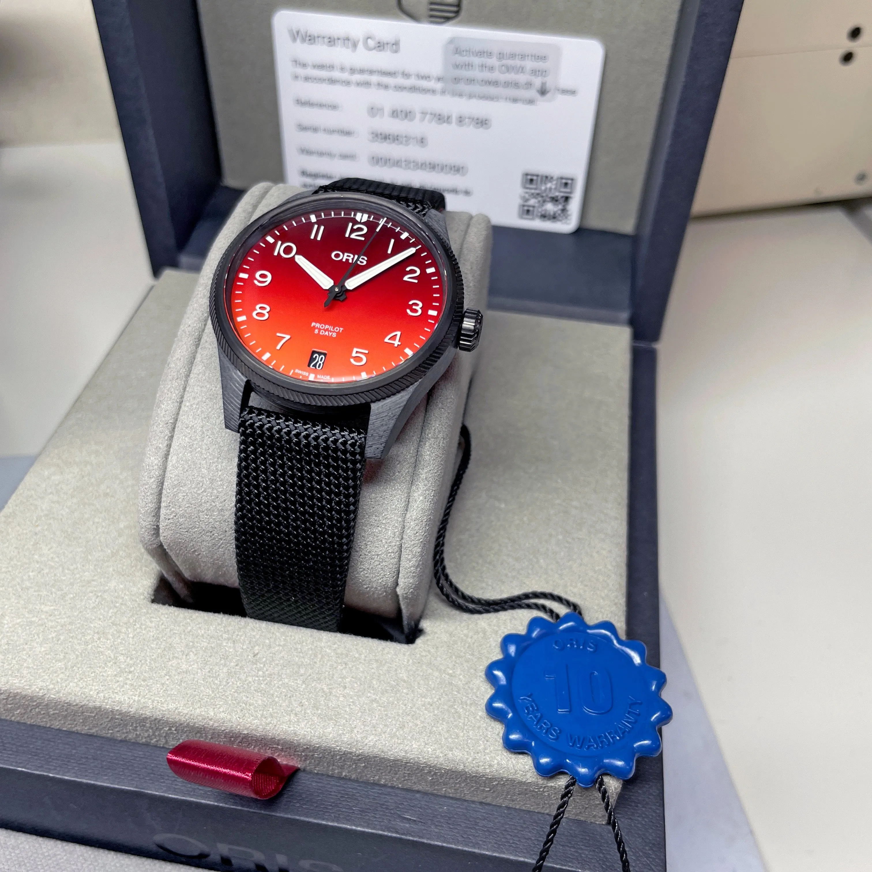 Oris PROPilot Coulson Limited Edition Gradient Orange Red Watch 41mm