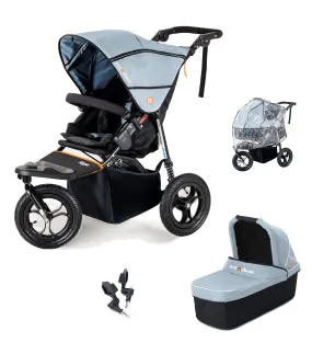 Out n About Nipper V5 Single Pushchair Starter Bundle - Rocksalt Grey