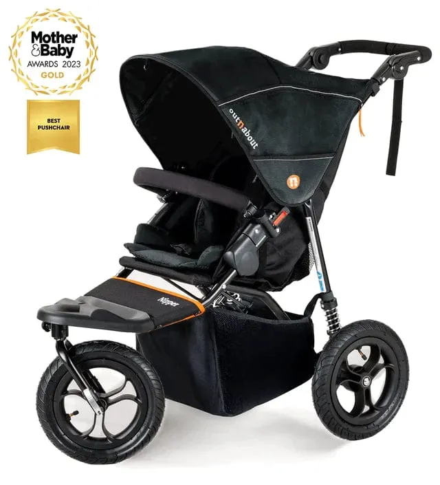 Out n About Nipper V5 Single Pushchair Starter Bundle - Summit Black