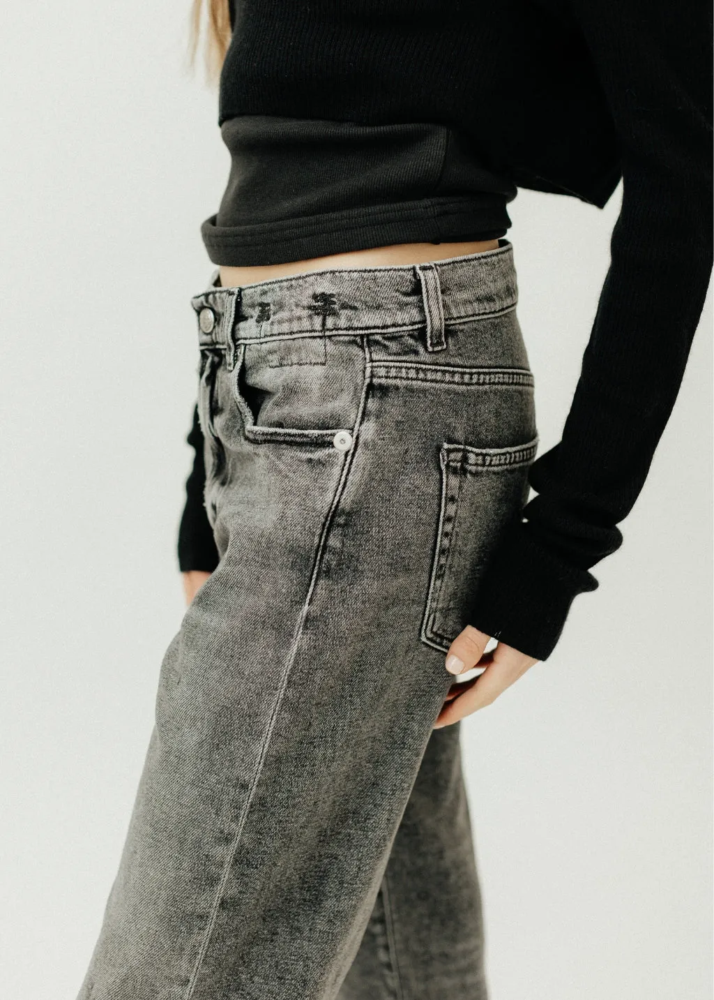 R13 Boyfriend Jeans in Vintage Grey