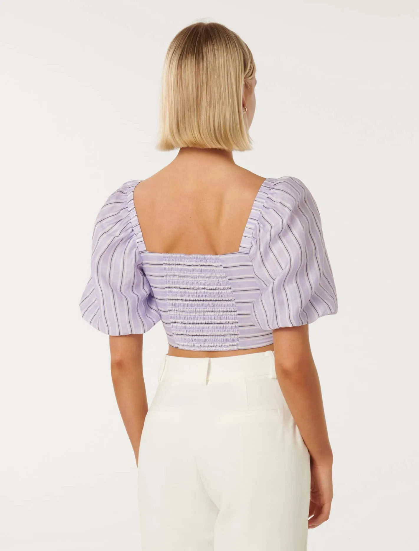 Shay Stripe Puff Sleeve Top