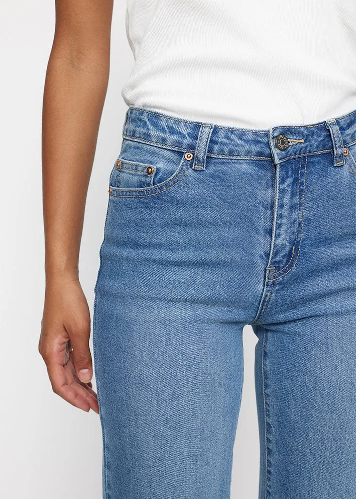 Soft Rebels Willa Midwaist Wide Jeans - True Blue