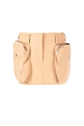 Stella McCartney Utilitarian Mini Skirt - Sand