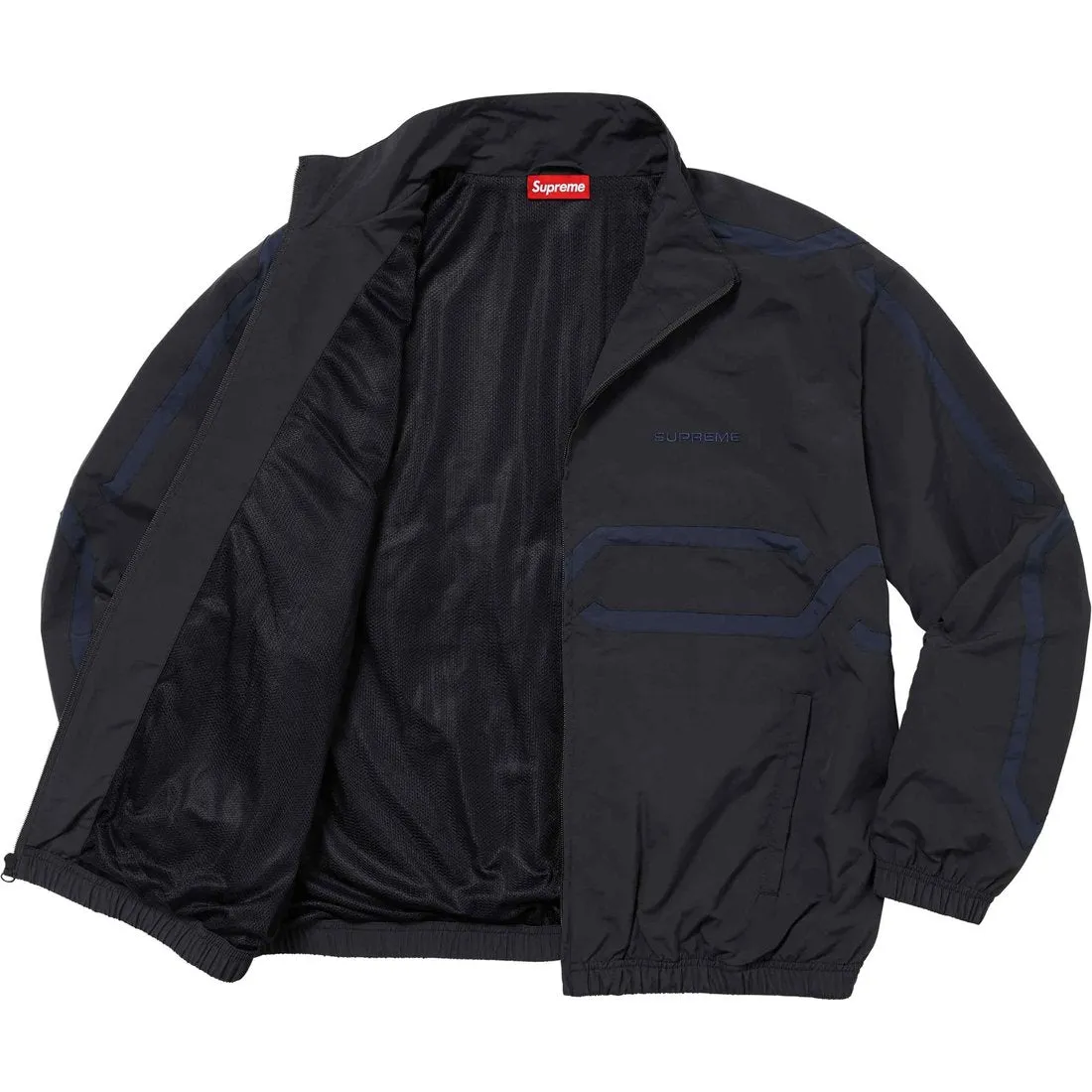 SUPREME INSET LINK TRACK JACKET-BLACK