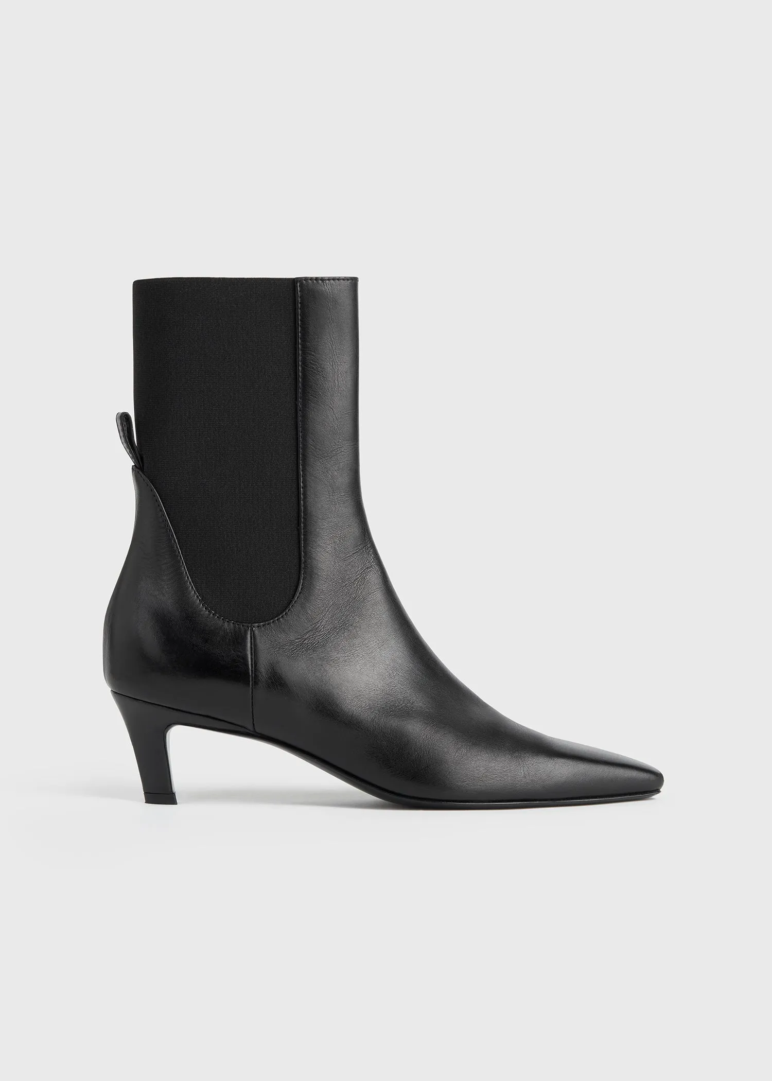 The Mid Heel Boot black