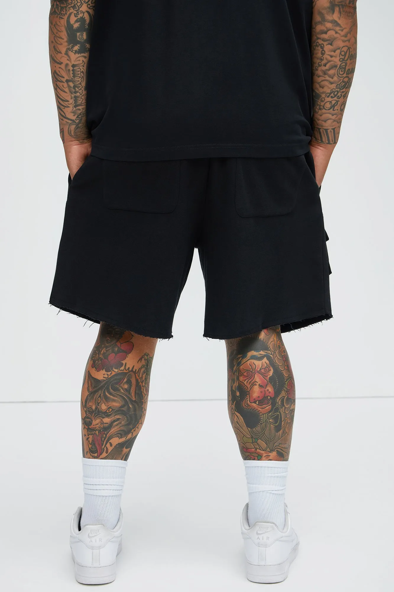 Tyson Keep It Going Carpenter Sweat Shorts - Black