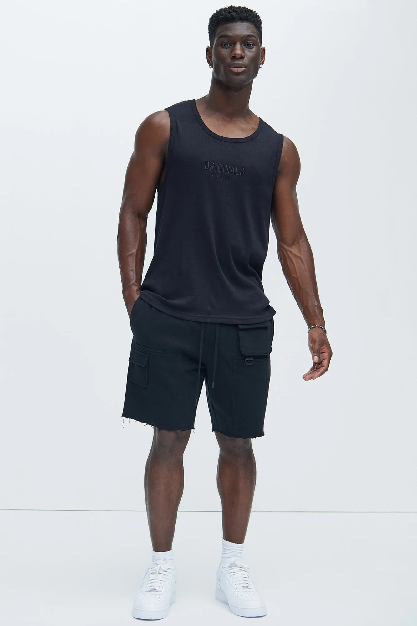 Tyson Keep It Going Carpenter Sweat Shorts - Black