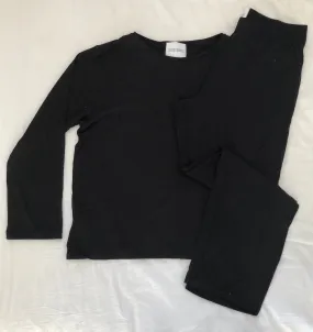 Women's black pants & long sleeve t-shirt set