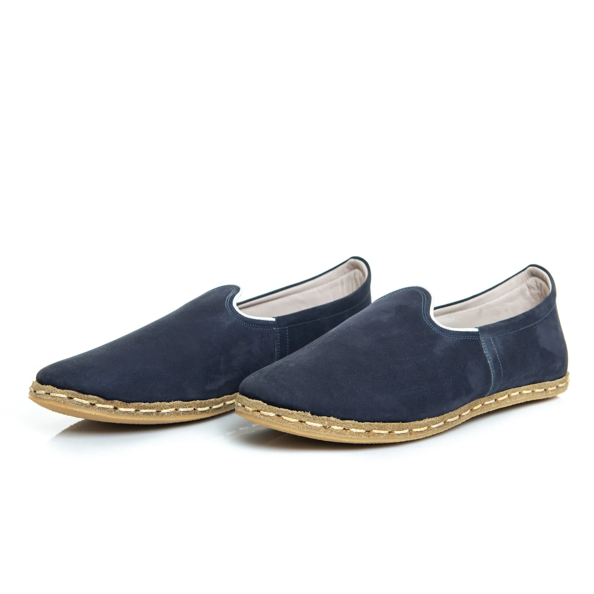 Women's Navy Blue Slip On Shoes